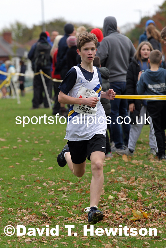 Boys under-15s Northern Cross Country Relays, Graves Park, Sheffield. Photo: David T. Hewitson/Sports for All Pics